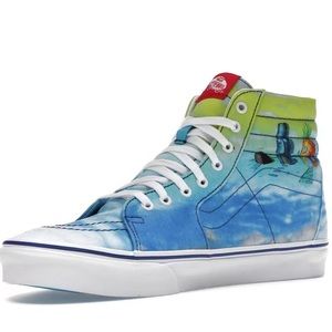 VANS | Unisex SpongeBob SquarePants Tie Dye Hi Tops.  Size 10